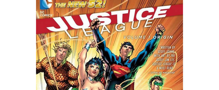 La couverture du New 52 Justice League