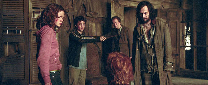 Les héros d'Harry Potter dans la Cabane Hurlante