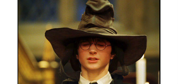 Harry Potter avec le choixpeau magique
