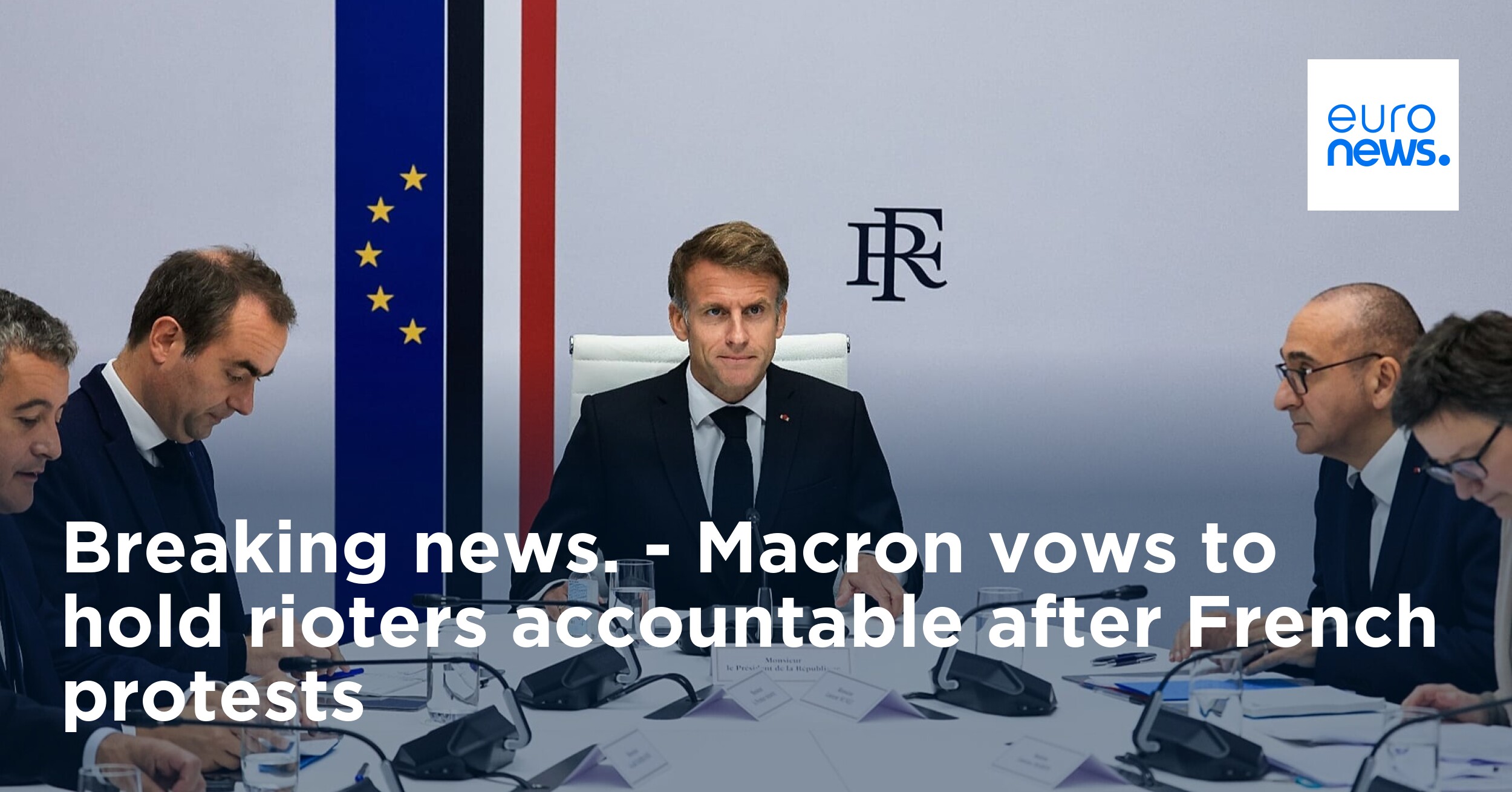 Eilmeldung. – Macron verspricht, Randalierer nach den Protesten in ...