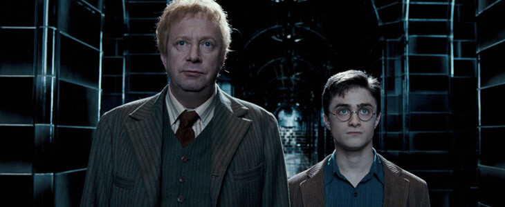 Mark Williams et Daniel Radcliffe dans la saga Harry Potter