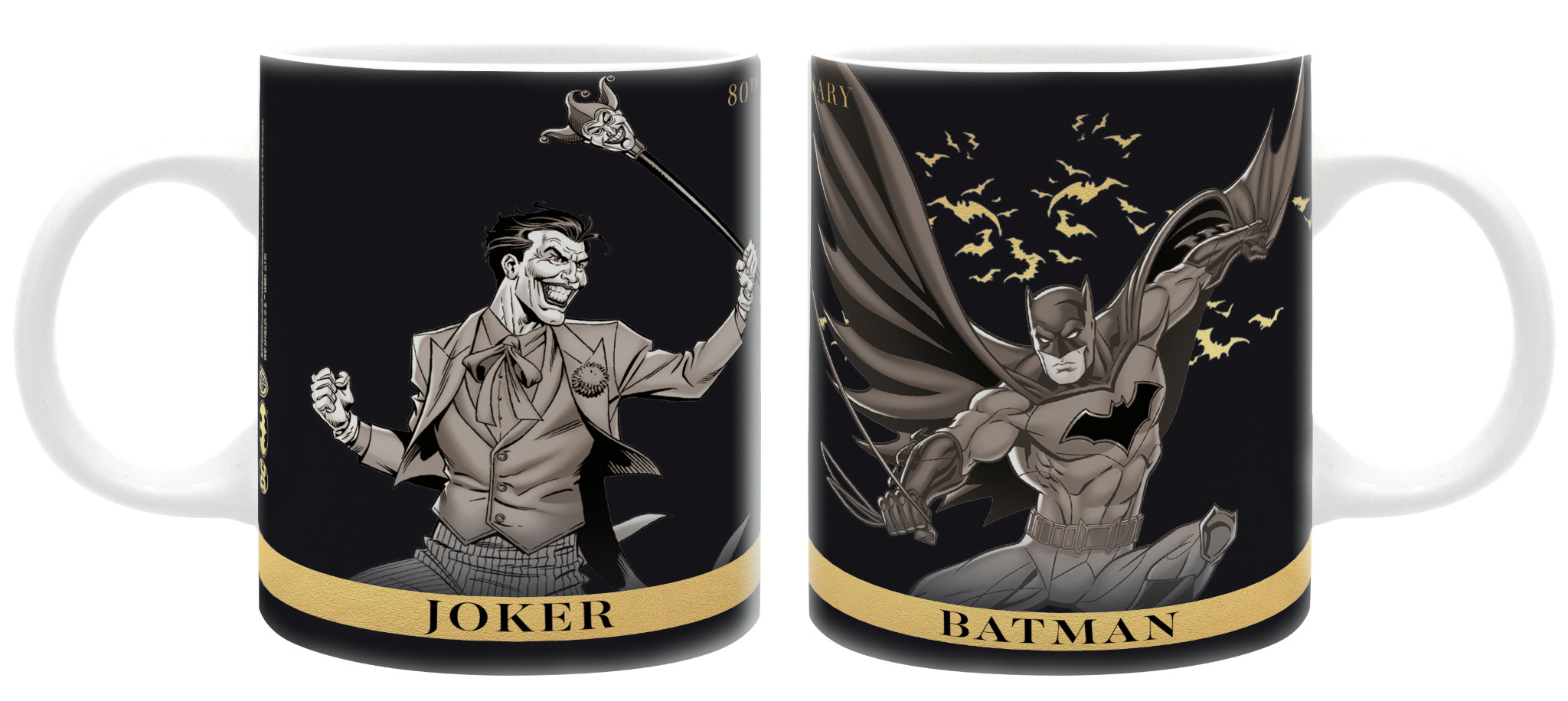 Mug Batman Contre Le Joker Anniversaire Batman 80 Ans Boutique Officielle Dc Comics